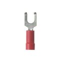Panduit Flanged Fork Terminal, vinyl insulated,  PV18-8FF-CY
